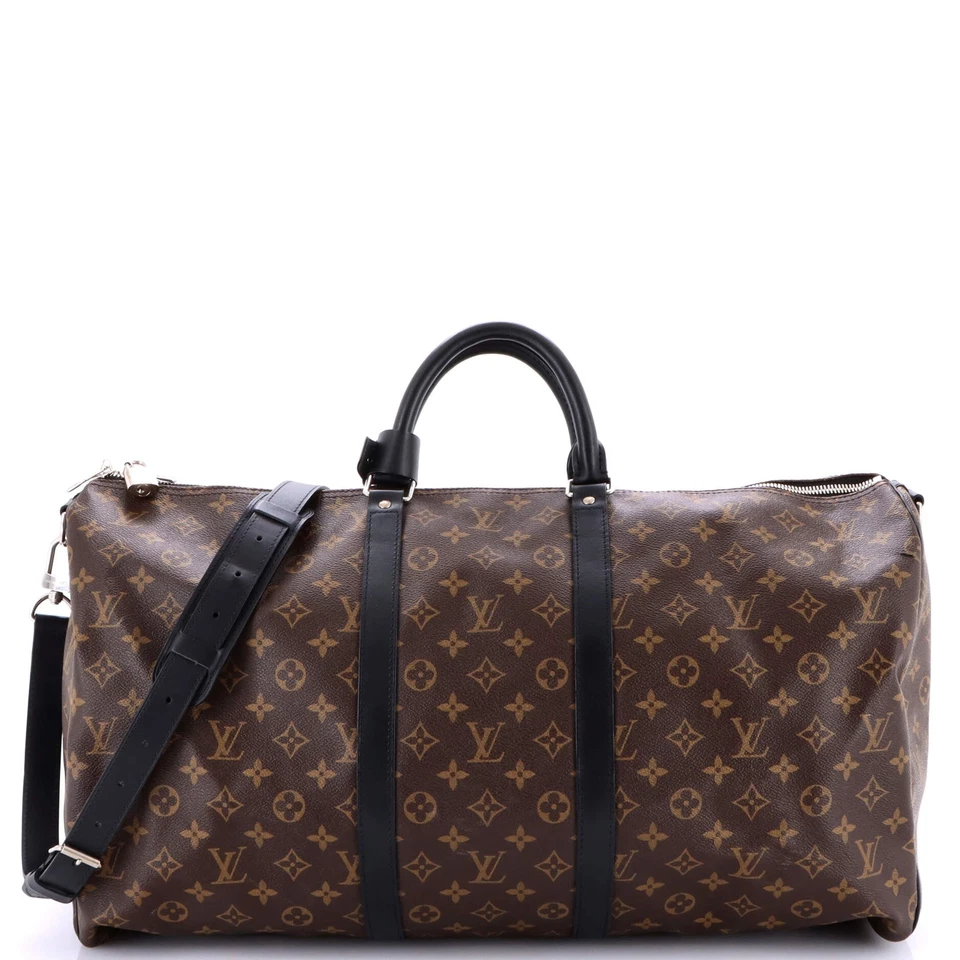 Bolso Bandolera Louis Vuitton Keepall Macassar Monograma Lona 55