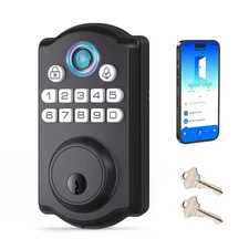 Keyless Entry Door Lock - Fingerprint Door Locks with App Control - Smart Dea...