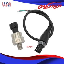 1/8 NPT 5V Fuel Pressure Transducer or Sender Sensor 1600Psi for Oil Air Water