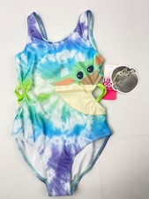 Girls Disney Star Wars baby YODA Swimsuit 6x Grogu Mandalorian 1pc UPF50 27