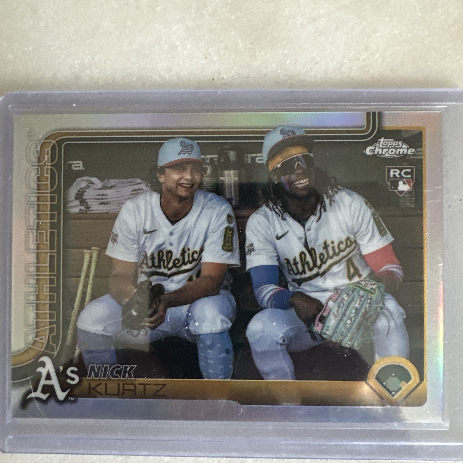 2025 Topps Chrome Update Nick Kurtz Image Variation RC SSP #USC178 Athletics