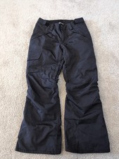 North Face Freedom Insulated Snow Pants Womens Medium Short Black Waterproof B11
