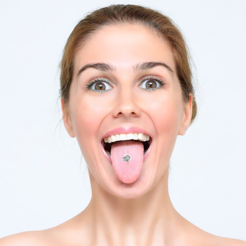 Barra Lengua Calavera Malvada 1,8 cm Acero Inoxidable Piercing Joyería - Imagen 11 de 11