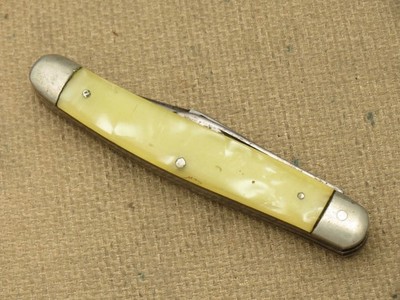 Vintage KUTMASTER Utica NY USA Serpentine Jack Knife - Cracked Ice