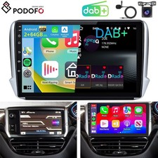 DAB+ Für Peugeot 208/2008 2012-2018 10.1" Android 15 Autoradio GPS Navi BT WiFi