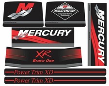 MerCruiser XR Bravo One Drives Klistremerker Sticker Kit Rød Ram 37- 15167A90 (XR)