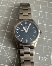 Traska Summiteer 38mm Blue Automatic Watch Excellent Condition