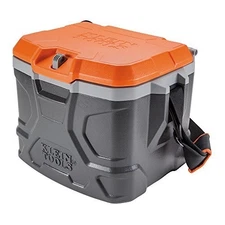 Klein Tools 55600 Work Cooler 17-Quart Lunch Box Holds 18 Cans, Keeps Cool 30Hr