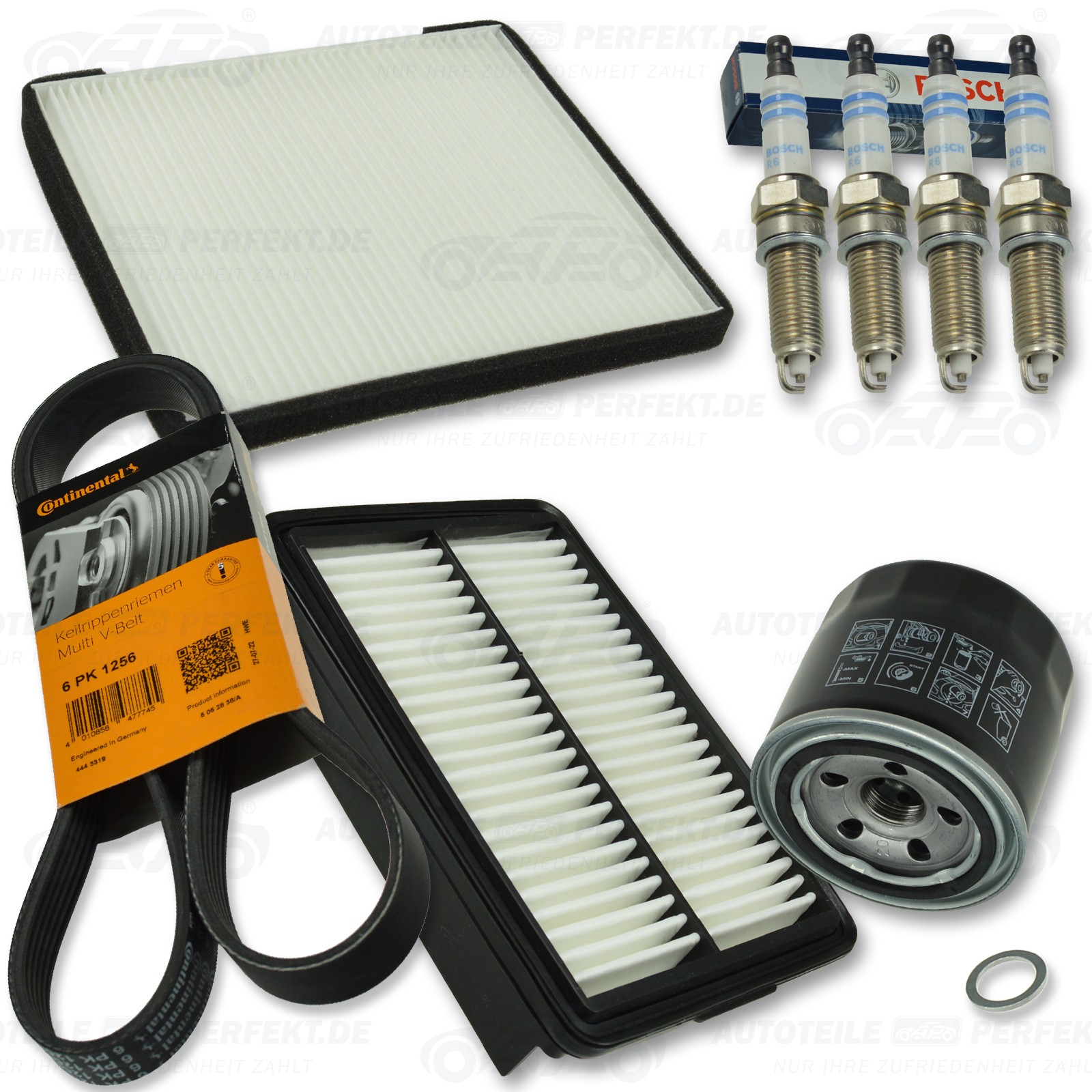 Inspektionskit Filter Satz Paket Xxl (P) Hyundai Kia Elantra Cerato 1,6 Mpi-image