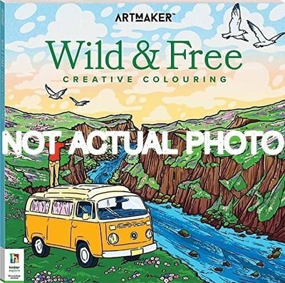 Art Maker Wild and Free Colouring Book by Hinkler Pty Ltd / 2022