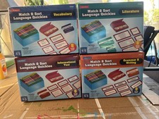 Lakeshore Homeschool Match Sort Language Game Gr 4-5 Complete Set of 4