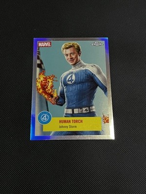 2025 Topps Marvel Studios Chrome - Human Torch #FF-3 First Steps SP Insert