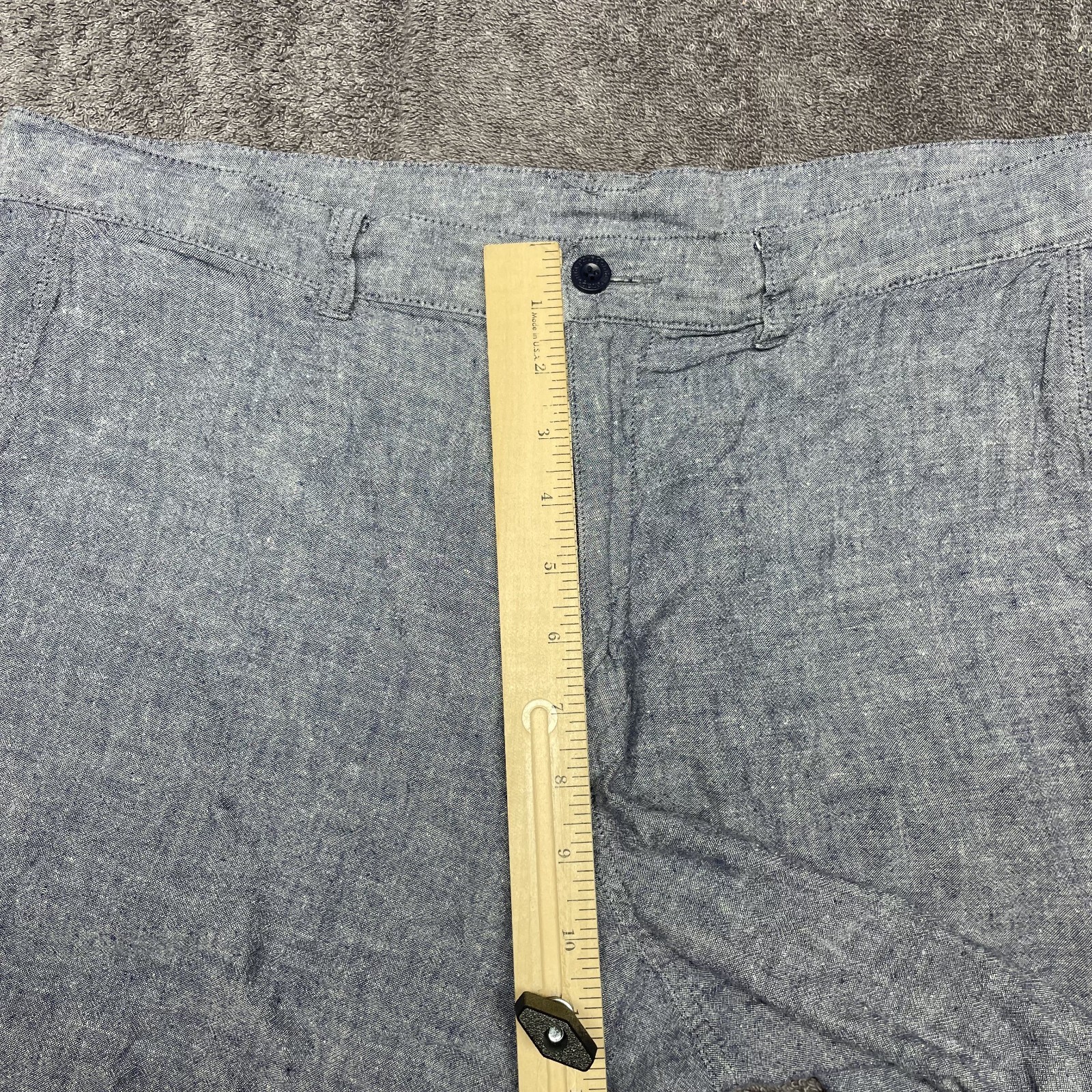 Patagonia Shorts Men's 36 Blue Back Step 9" Inseam Organic Cotton Hemp Blend thumbnail 5