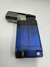 Palió Pistola Double Jet Angled Flame Cigar Torch Lighter  - Blue - New