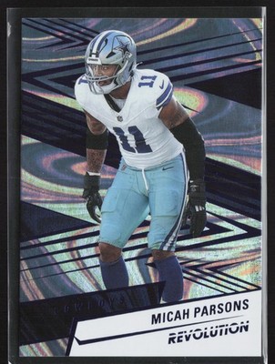2025 Panini Revolution #95 Micah Parsons Blue Swirl #/99