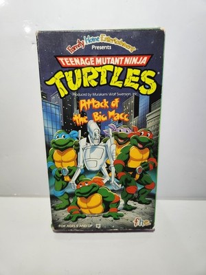 Teenage Mutant Ninja Turtles TMNT VHS Attack of the Big Macc 1990 F.H.E.