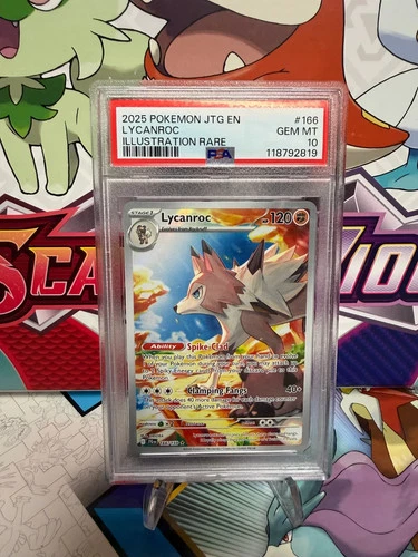 PSA 10 Lycanroc 166/159 Illustration Rare - Journey Together - Pokemon TCG