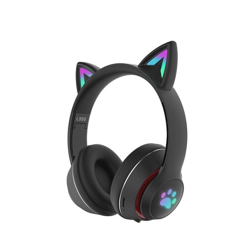 L550 Rosa Gaming Headset Für Computer Laptop Virtuelle Surround Katze Ohr K URS - Afbeelding 10 van 10