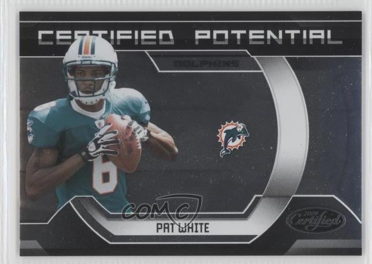 2009 Donruss Certified Potential 983/1000 Pat White #19 Rookie RC 0o9