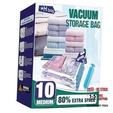 Vacuum Storage Bags, 10 Medium Space Saver Vacuum Seal Bags, Space 10-Medium