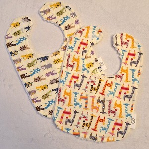 Boutique Baby Toddler Elephants And Giraffes Chenille Bibs