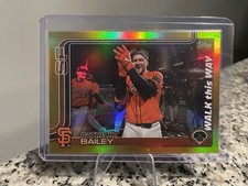 2025 Topps Series 1 Celebration Patrick Bailey Walk This Way GOLD /50 Giants