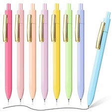 Ballpoint Pens 8 Packs, Smooth Writing Pens for Journaling Bible Office Suppl...