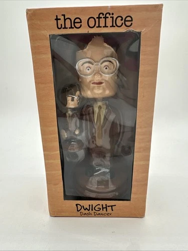The Office Dwight Schrute Bobblehead Dash Dancer Desk Dunder Mifflin Damaged Box