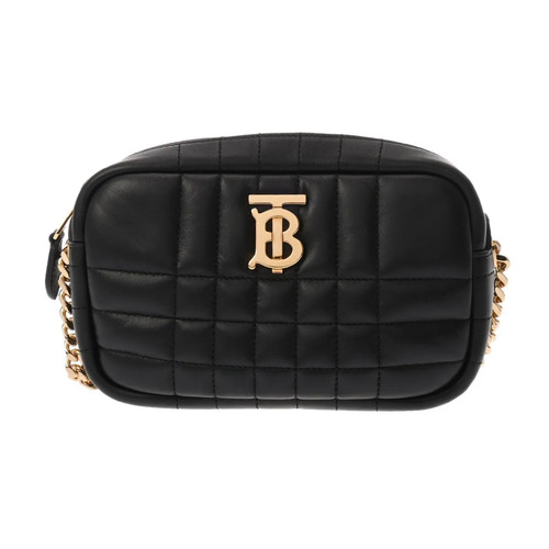 BURBERRY 8060836 Shoulder Bag Leather Black #WB4620