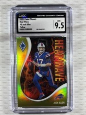 Panini 2021 Phoenix Heat Wave Josh Allen #3 Yellow /75 Buffalo Bills NFL