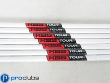 NEW KBS TOUR CUSTOM SERIES "WHITE MATTE" 120G STIFF FLEX STEEL IRON SHAFTS 4-PW