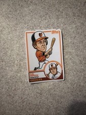 Cal Ripken Jr Custom 1983 Baltimore Orioles Sticker Topps Reprint MLB