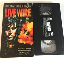 Live Wire Pierce Brosnan VHS Tape - Ships with Tracking