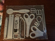 School Supplies and Art Supplies Metal Die Cut Set. Brand New. Cardmaking