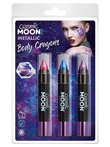 Cosmic Moon Metallic Fabric Paint Pink 30ml