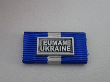 S1-476 WEU EU Einsatzmedaille Bandspange BW EUMAM Ausbildung Ukraine HQ Support