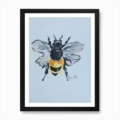 Bienenkönigin Kunstdruck gerahmt Wandbild Poster Leinwanddruck Bild