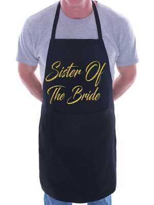 Schwester der Braut lustige BBQ Neuheit Kochschürze Hochzeit Gastgeschenk Junggesellinnenabschied 