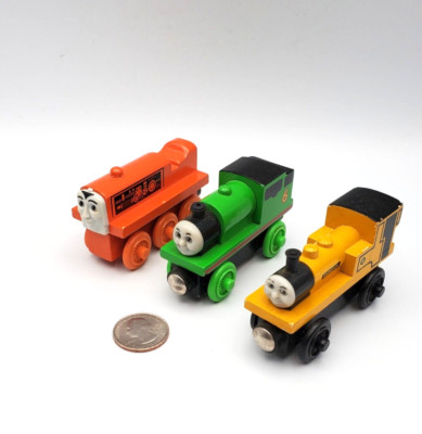 Thomas & Friends Wooden Railway Train Tank Engine - Duncan Terence Percy Lot x3