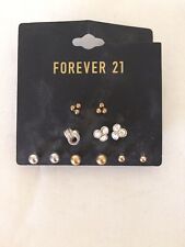 Forever 21 Earrings Studs 5 pairs