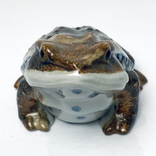 Vintage Otagiri Figurine Frog Toad Hirado Style Set 3 Ceramic Frogs Blue Japan - Picture 14 of 20