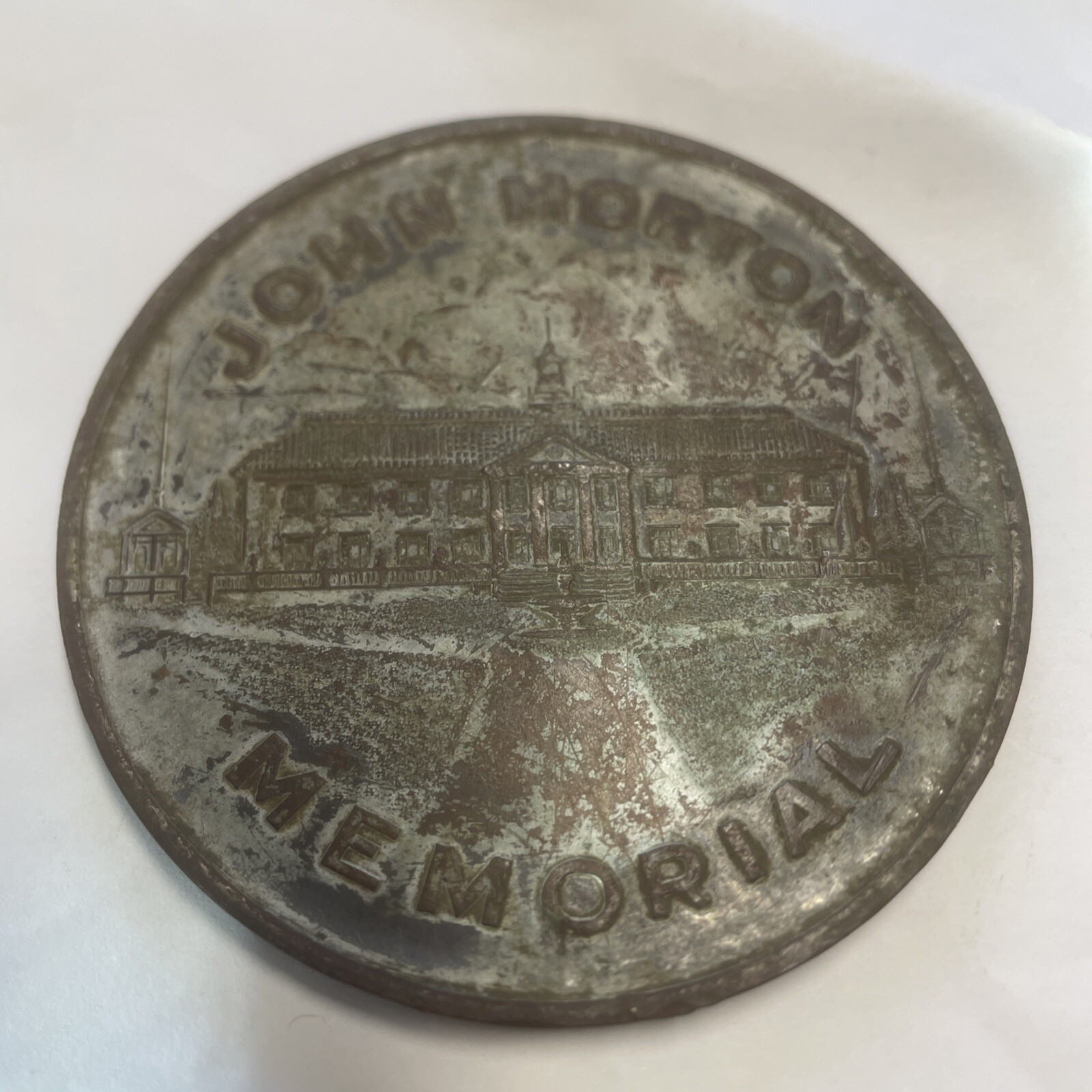 Rare John Morton Memorial Medallion RARE Piece Of American History 1920’s