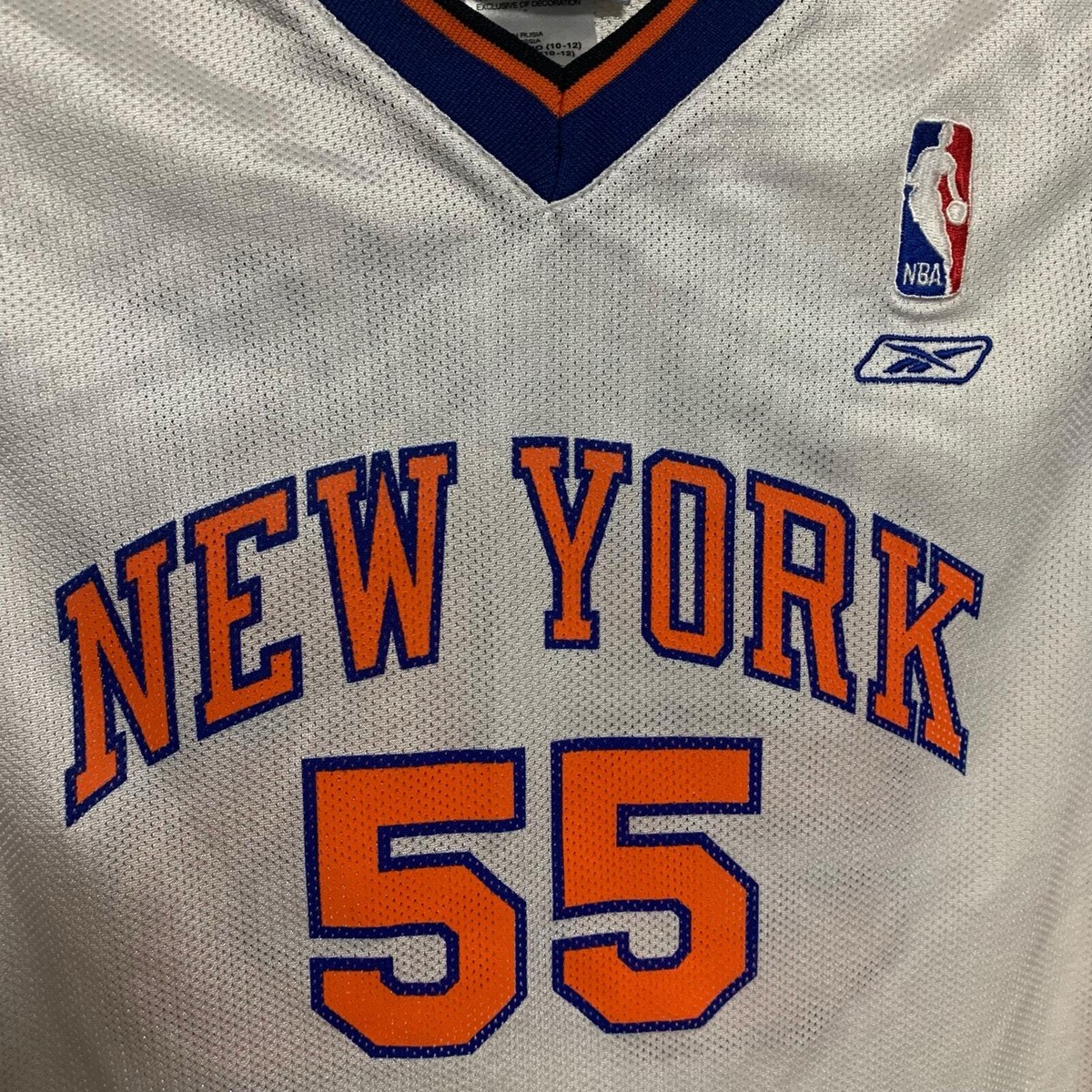 Reebok New York Knicks #55 Dikembe Mutombo NBA Jersey Boys Size M