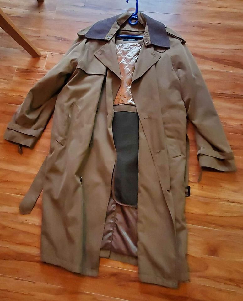 London Fog Heritage Mens Trench Coat British Khaki Qu… Gem