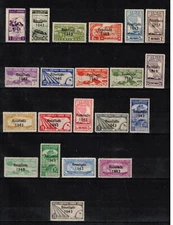 S43566 Venezuela 1943 MXLH* Resellado + Correo Aereo 21V Signed A. Diena