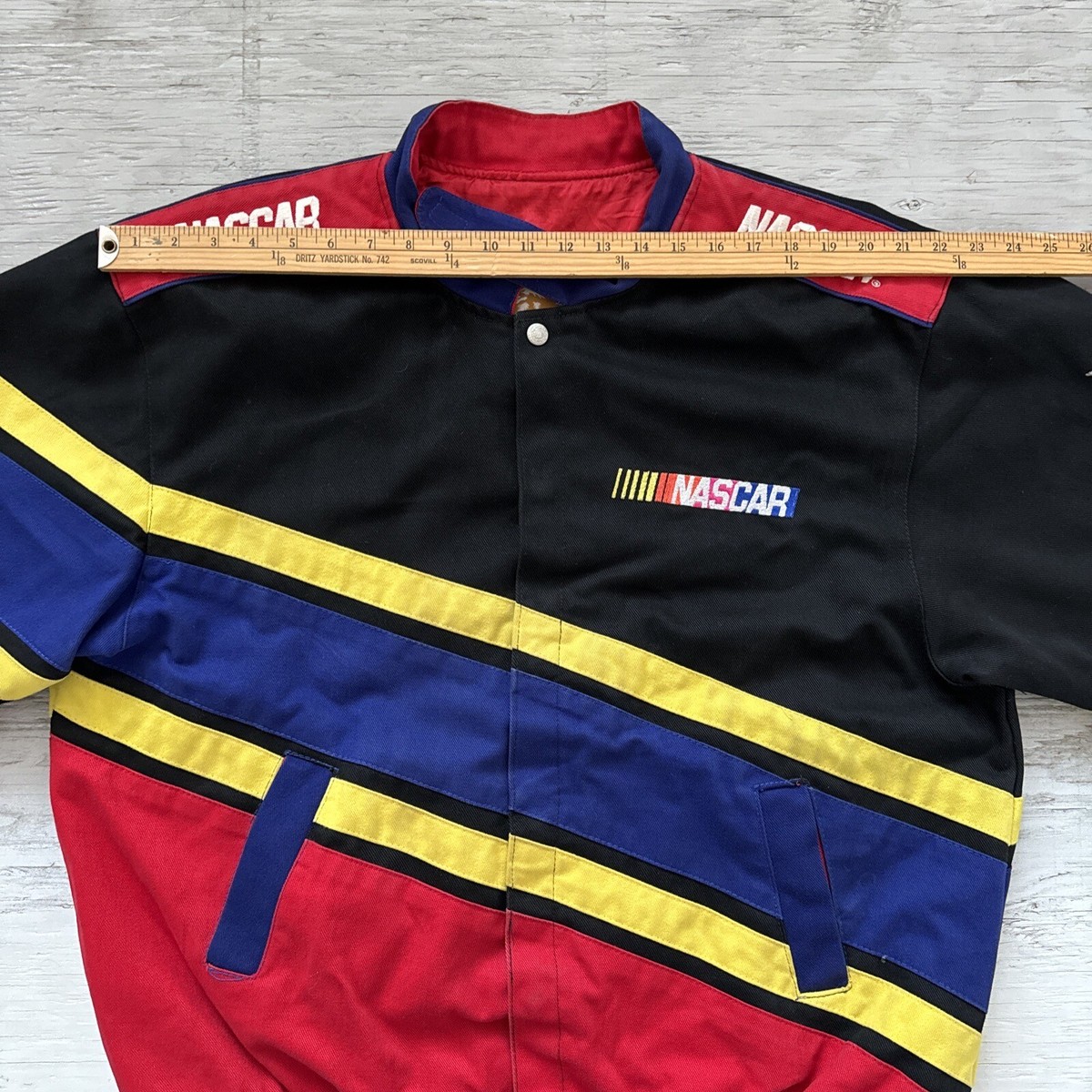 Vintage 90s Jeff Hamilton NASCAR Racing Logo Jacket Size XL -USA
