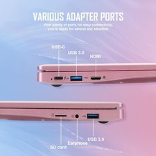 10'' Laptop Windows 11 Notebook 8GB+128GB Intel Celeron Quad-Core Processors 4