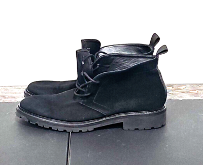Mens Size 9 Black Calvin Klein Ultan Calf Suede Leather  display picture 2