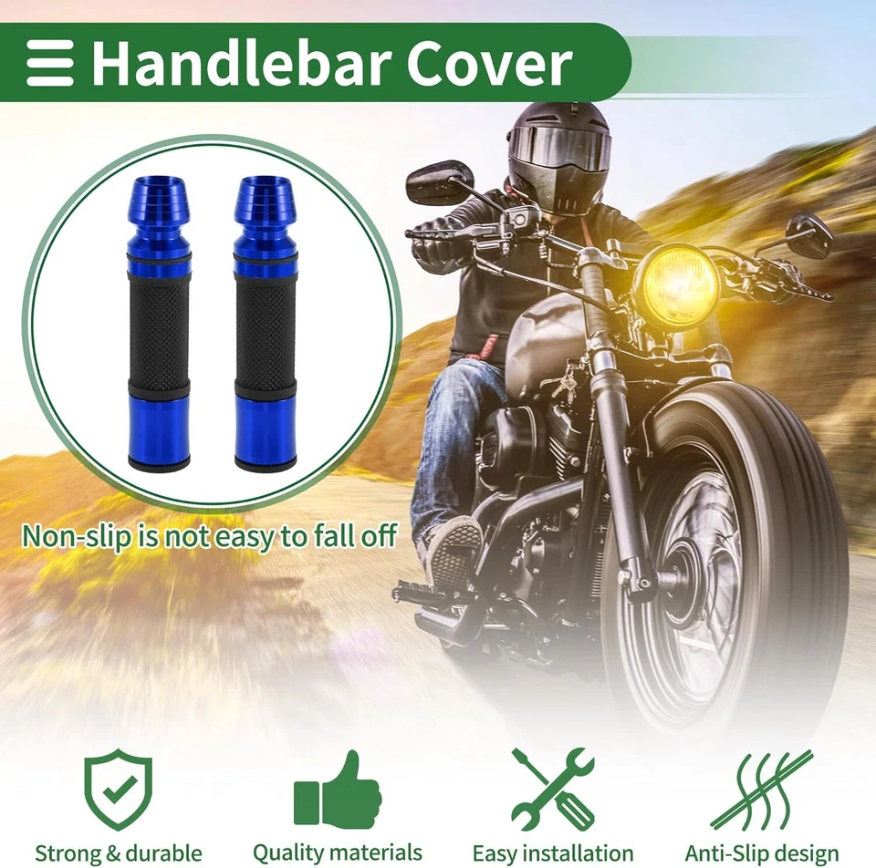 7/8" Motorcycle Handlebar Hand Grips For Suzuki RM65 RM85 RMZ250 RMZ450 DRZ650 - Image 4 of 4