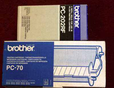 BRUDER PC-202RF + BROTHER PC-70 = JE 1 FAX DRUCKPATRONEN NEU ORIGINAL